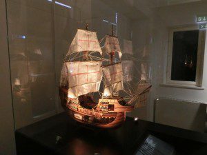 Schiffsmodell im Fugger und Welser Museum