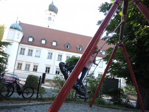 Spielplatz im Biergarten des Klosterbräuhaus Ursberg