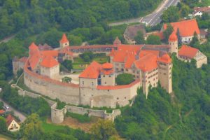 die Harburg von oben, ein sehr gut erhaltene Festung