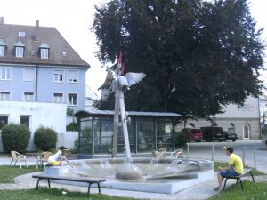Storchbrunnen beim Schulmuseum