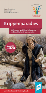 Das Schwäbische Krippenparadies - die diesjährige Broschüre mit Krippenausstellungen, Weihnachtsmärkten und adventlichen Veranstaltungen im Landkreis Günzburg