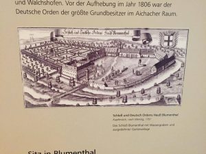 Stadtmuseum Aichach Tafel Schloss Blumenthal