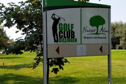 Golfclub Dillingen Hinweistafel