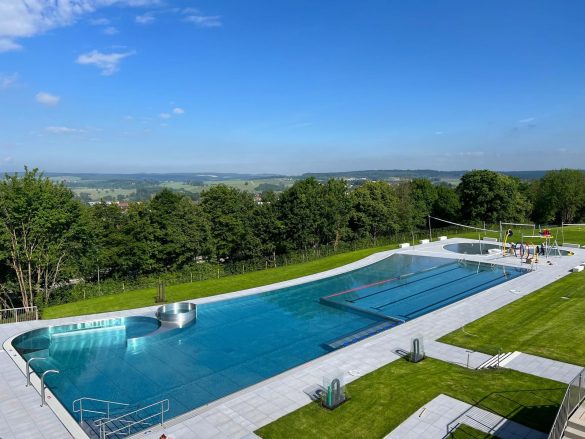 Freibad auf dem Schellenberg in Donauwörth